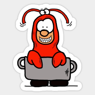 The Lobster Man Sticker